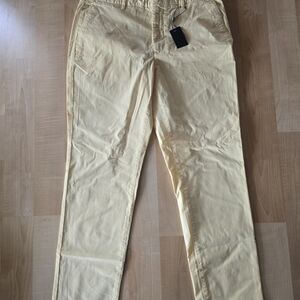 Bonobos Pale Yellow Straight-Leg Jeans 35x32